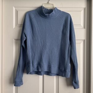 The North Face Women's Periwinkle Waffle Turtleneck sweater